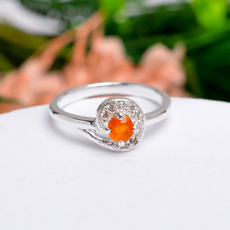 Carnelian Handcrafted Statement Minimalist Ring