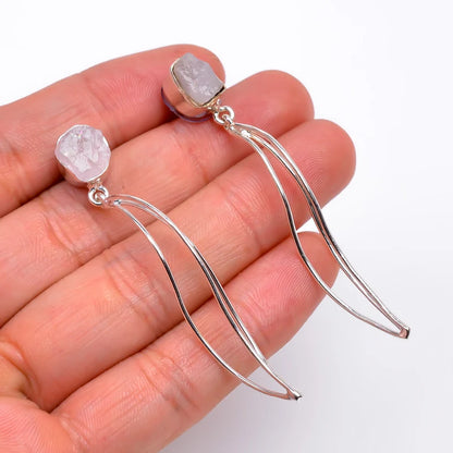 Moonstone Handcrafted Gemstone Stud Minimalist Earrings