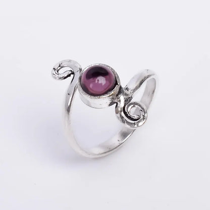 Natural Amethyst Handcrafted Statement Gemstone Ring
